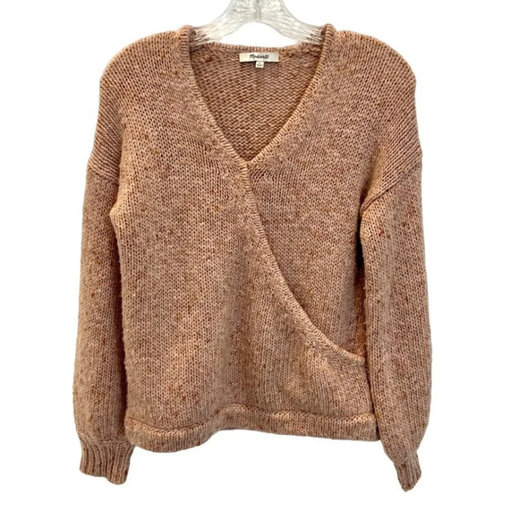 Madewell Beresford Wrap-Front Pullover Sweater - M - Picture 2 of 6